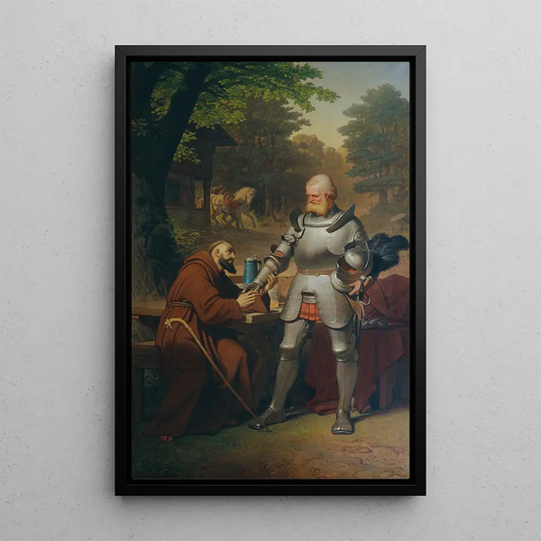 Scene from Götz von Berlichingen by Goethe - Philipp von Foltz — framed artwork on a wall