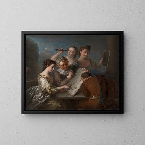 Le Sens de la vue - Philippe Mercier — gerahmtes Bild an der Wand