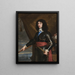 Ritratto del re Carlo II d'Inghilterra - Philippe de Champaigne — quadro incorniciato alla parete