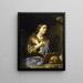 Die reuige Maria Magdalena - Philippe de Champaigne — gerahmtes Bild an der Wand