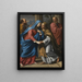 La Visitation - Philippe de Champaigne — gerahmtes Bild an der Wand