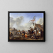 Una scena di campo - Philips Wouwerman — quadro incorniciato alla parete
