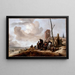 Eine Küstenszene - Philips Wouwerman — gerahmtes Bild an der Wand