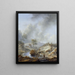 eines Bachs in einem hügeligen Land - Philips Wouwerman — gerahmtes Bild an der Wand