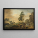 Eine Hirschjagd - Philips Wouwerman — gerahmtes Bild an der Wand