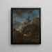 Fabbro che forgi un cavallo - Philips Wouwerman — quadro incorniciato alla parete