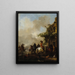 Fermata dei cavalieri - Philips Wouwerman — quadro incorniciato alla parete