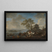 Étang à chevaux sur une rivière - Philips Wouwerman — quadro incorniciato alla parete