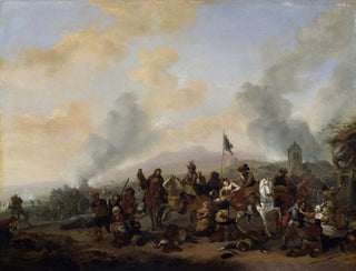Philips Wouwerman - Soldiers Plundering a Village.webp