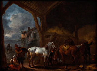 Philips Wouwerman - The stable.webp