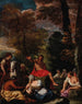 Saint Jean-Baptiste predigt - Pier Francesco Mola — Ansicht des Kunstwerks