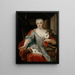 Ritratto di Maria Clementina Sobieska - Pier Leone Ghezzi — quadro incorniciato alla parete