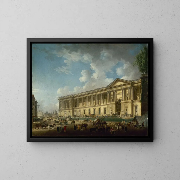La colonnade du Louvre nouvellement dégagée - Pierre-Antoine Demachy — quadro incorniciato alla parete