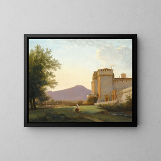 PierreAthanase Chauvin - A View Of The Abbey Of Grottaferrata.webp