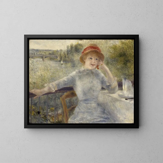 Alphonsine Fournaise - Pierre-Auguste Renoir — gerahmtes Bild an der Wand