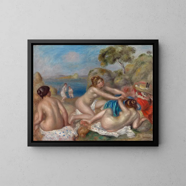 Baignade avec un crabe - Pierre-Auguste Renoir — quadro incorniciato alla parete