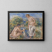 Donne nel bagno - Pierre-Auguste Renoir — quadro incorniciato alla parete