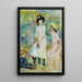 Kinder am Ufer von Guernsey - Pierre-Auguste Renoir — gerahmtes Bild an der Wand