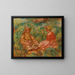 Zwei Frauen im Gras - Pierre-Auguste Renoir — gerahmtes Bild an der Wand