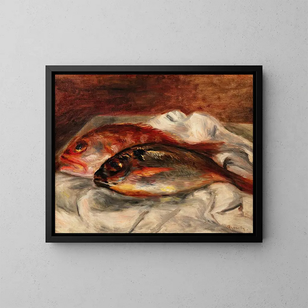 Dorade und Rascasse - Pierre-Auguste Renoir — gerahmtes Bild an der Wand