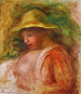Donna con cappello - Pierre-Auguste Renoir — vista dell’opera
