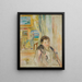 Donna in un interno - Pierre-Auguste Renoir — quadro incorniciato alla parete