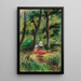 Donna e bambino in un paesaggio - Pierre-Auguste Renoir — quadro incorniciato alla parete