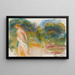 Donna nuda e paesaggio - Pierre-Auguste Renoir — quadro incorniciato alla parete