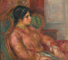 Frau am grünen Sessel - Pierre-Auguste Renoir — Ansicht des Kunstwerks