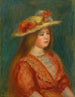 Frau mit rotem Korsett - Pierre-Auguste Renoir — Ansicht des Kunstwerks