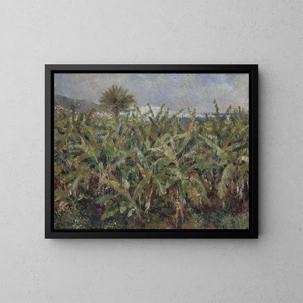 Campo di bananiers - Pierre-Auguste Renoir — quadro incorniciato alla parete