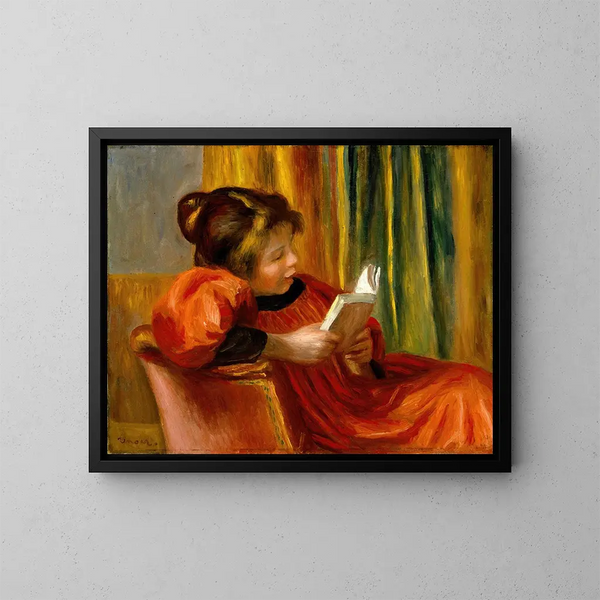 Fille lisant - Pierre-Auguste Renoir — quadro incorniciato alla parete