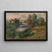 Paesaggio a Vétheuil - Pierre-Auguste Renoir — quadro incorniciato alla parete