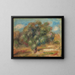 Landschaft mit einem Mädchen - Pierre-Auguste Renoir — gerahmtes Bild an der Wand