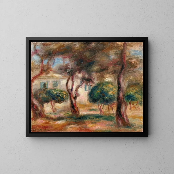 Le Jardin des Collettes - Pierre-Auguste Renoir — quadro incorniciato alla parete