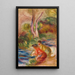 Les Laveuses - Pierre-Auguste Renoir — gerahmtes Bild an der Wand