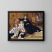 Madame Georges Charpentier, Marguerite-Louise Lemonnier und ihre Kinder Georgette-Berthe und Paul-Émile-Charles - Pierre-Auguste Renoir — gerahmtes Bild an der Wand