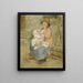 Maternità - Pierre-Auguste Renoir — quadro incorniciato alla parete