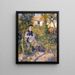 Nini im Garten Nini Lopez - Pierre-Auguste Renoir — gerahmtes Bild an der Wand