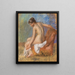 Akt am Sessel - Pierre-Auguste Renoir — gerahmtes Bild an der Wand