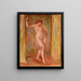 Akt mit Kastagnetten - Pierre-Auguste Renoir — gerahmtes Bild an der Wand