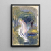 Akt mit Figur im Hintergrund - Pierre-Auguste Renoir — gerahmtes Bild an der Wand