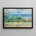 Landschaft mit Meereshintergrund - Pierre-Auguste Renoir — gerahmtes Bild an der Wand
