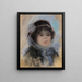 Portrait einer Frau - Pierre-Auguste Renoir — gerahmtes Bild an der Wand
