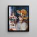 Mädchen beim Lesen - Pierre-Auguste Renoir — gerahmtes Bild an der Wand