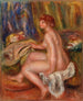 Sitzende weibliche Aktprofilansicht Frau nackt sitzend Seitenansicht - Pierre-Auguste Renoir — Ansicht des Kunstwerks