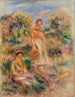 Donna in piedi e Donna seduta in un paesaggio Una donna in piedi e una donna seduta in un paesaggio - Pierre-Auguste Renoir — vista dell’opera