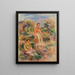 Donna in piedi e Donna seduta in un paesaggio Una donna in piedi e una donna seduta in un paesaggio - Pierre-Auguste Renoir — quadro incorniciato alla parete