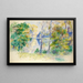 Vue d'un parc - Pierre-Auguste Renoir — gerahmtes Bild an der Wand