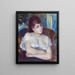 Donna su una poltrona - Pierre-Auguste Renoir — quadro incorniciato alla parete